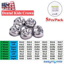 5pcs Dental crown for kids temporary molar stainless crown Primary UL-UR-LL-LR2 picture
