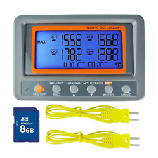 Digital 4-Channel K-Type Thermocouple Thermometer Recorder with 8G SD Card Progr picture