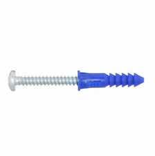 Ribbed Blue Plastic Anchors #8-#10-#12 x 1.25