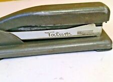 Vintage 60's Tatum Stapler By Wilson Jones Co. Gray Metal MODEL T155 picture