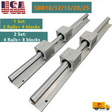 2PCS SBR12/16/20/10/25 Linear Rail Guide Shaft+sbr12/16/20/10/25UU Bearing Block picture