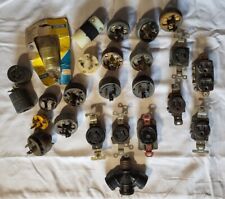 Lot Of 26 Vintage Electrical Sockets and Outlets Ceramic Plastic Leviton Hart  picture