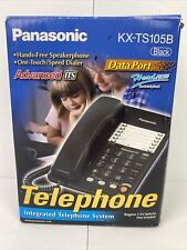 Panasonic KX-TS105B Phone One Line Corded Speakerphone Data Port & Headset Ready picture