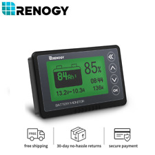 Renogy 500A Battery Capacity Monitor W/ Shunt LCD Display 10V-120V Solar System picture