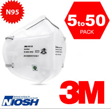 3M 9010 N95 NIOSH Protective Disposable Face Mask CDC Approved Respirator 5-50pc picture