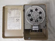 Tork W100 7-Day Calendar Dial Time Switch SPST 120V Clock Motor - USED picture