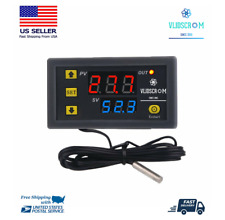 High Precision Digital Temperature Thermostat Controller Red Blue W3230 AC 110V  picture