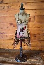 Altered Decoupage Mannequin Art Mixed Media Vintage Looking French Country Decor picture