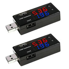 2x USB Charger Doctor Current Voltage Charging Detector Battery Volt Amp Tester picture