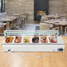 6 Pans 3L Electric Bain Marie Buffet Server Countertop Food Warmer 110V 1200W picture