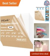 Crystal Clear Acrylic Plexiglass Sheet 12x24 - 5-Pack Bundle for Crafting picture