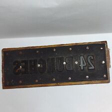 24 Bunches In All Caps Printing Letterpress Printers Block Vintage picture