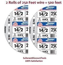 2 X Romex 250' Roll 14-2 AWG Guage NM-B Indoor Electrical Copper Wire (500 FT) picture