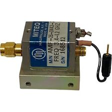 3.2-4.2Ghz 23-24dB +15V SMA Microwave Amplifier AMF-2S-3442-20 MITEQ picture