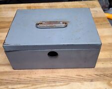 Vintage Steelmaster Art Steel Co Steel Latch Cash Storage Box Missing Lock picture