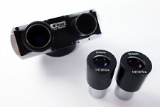 Nikon  S-KT SKT Microscope Head w/ 2 HK W10x Eyepieces ~ Nice picture