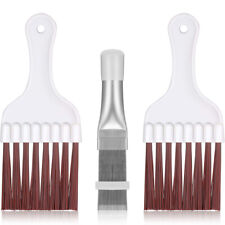3 Pieces Air Conditioner Fin Repair Comb Cleaner Ac Condenser Coil Metal Brush picture
