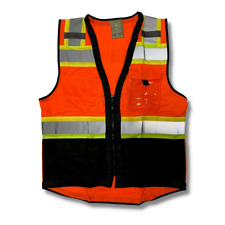 TopCal High Visibility Safety Vest w/see through Water Proof Pocket Comm. Grade picture