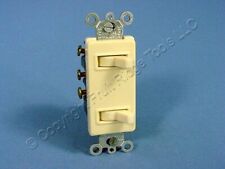 New Leviton Ivory Decora SP/3-Way DOUBLE Switch Duplex Toggle 15A 5641-I Boxed picture