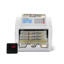 SILVER By AccuBANKER S1070 Bill Counter & 4-Point Counterfeit Detector w/Battery picture