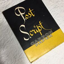VTG Post Script Brand Carbon Tracing Paper - Opened Box - 8.5 X 11 Med Weight  picture