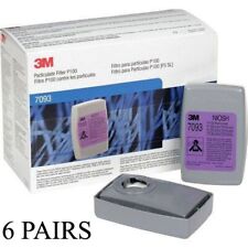 NEW Sealed Box Of 12 (6 Pairs) 3M 7093 Particulate Filter Cartridges Exp 05/25 picture