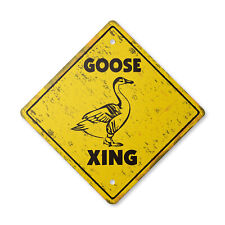 Goose Vintage Crossing Sign Xing Plastic Rustic birds geese hunter farm geese hu picture