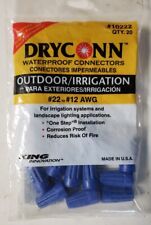 New King Innovation 10222 DryConn Blue Wire Waterproof Connectors PKG 20 picture