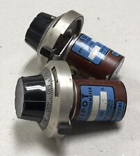 Vintage Lot of 2 Multipot Precision Potentiometer Model 420 w/ DuoDial Knob RB picture