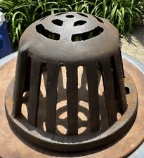 Vintage Heavy Cast Iron Roof Drain Dome Cover Water Drain Good Condition picture