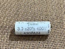 1pc 430PA24 Dearborn Capacitor 400V 3.0uf 20% Axial NOS Vintage picture