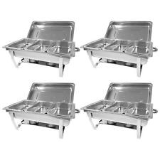 4Pcs Chafing Dish Buffet Set,8QT Stainless Steel Chafer,Catering Food Warmer Set picture