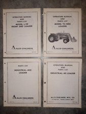 Lot of 4 Vintage Allis-Chalmers Industrial Loaders Operation and Parts Manuals picture