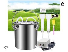 Cow Milking Machine Electric Milker Vacuum Pump Auto Portable Plug In picture