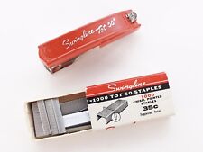 Vintage Swingline Tot 50 Red Mini Stapler Long Island NY USA Collectable picture