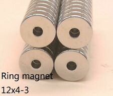 Neodymium 10/20/50pcs/lot Ring Magnet 12x4mm Hole 3mm N35 Strong Ndfeb Permanent picture