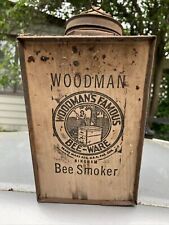Vintage BEE KEEPERS SMOKER Woodman’s Famous BEE-WARE Bee Hive Smoker Nice Patina picture