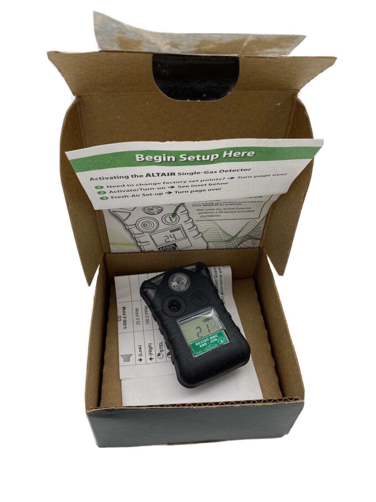 MSA ALTAIR Carbon Monoxide Single-Gas Detector