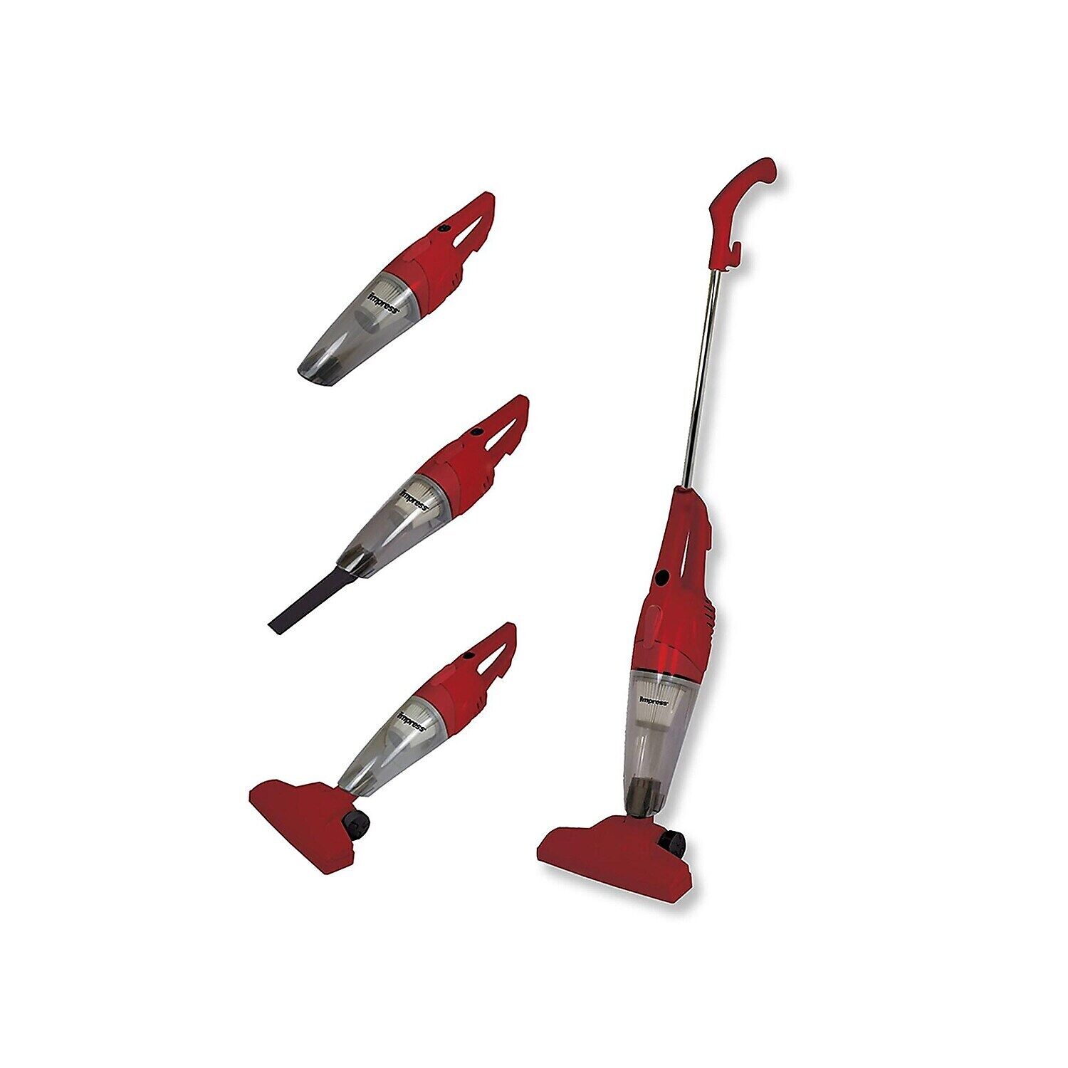 Impress Handheld Vacuum Bagless Red 93594625M