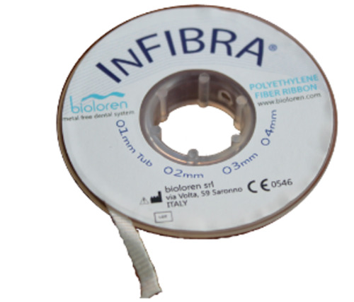 Dental Glass Fiber Splint 3mm impregnated Light Cure Bioloren InFibra Fiber
