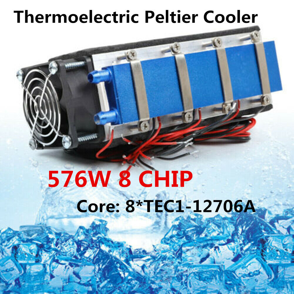 576W 12V Durable Thermoelectric DIY Peltier Cooler Air Cooling Devices