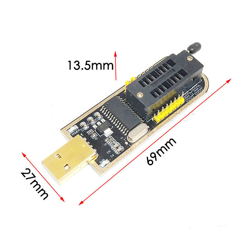 CH341A BIOS USB Programmer Flasher EEPROM SOIC8 Clip Adapter Kit 24 25 Series