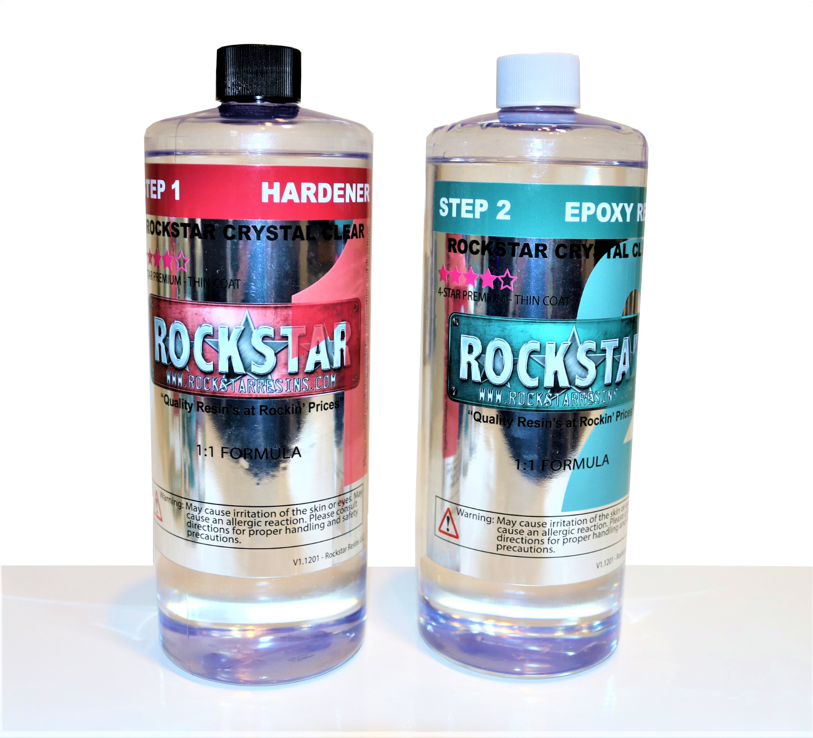 Rockstar Crystal Clear Premium Epoxy Resin - 32oz Kit - 4-Star 
