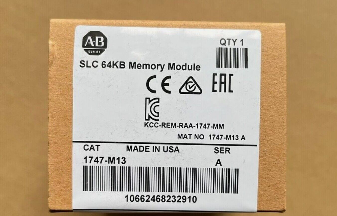 New Sealed AB Allen Bradley 1747-M13 / A SLC 64KB Memory Module 1747M13