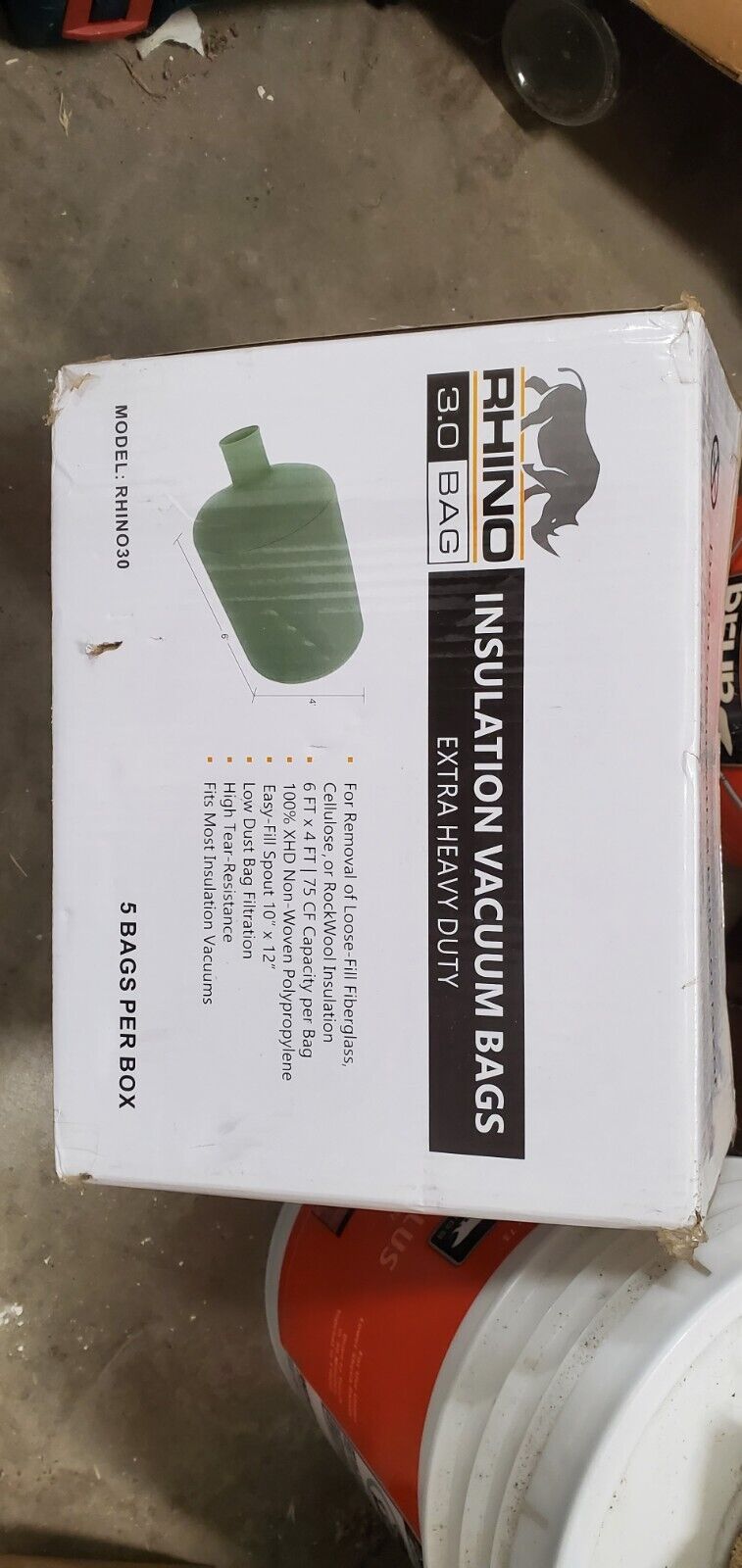 Rhino 3.0 Insulation Vacuum Bags, Extra Heavy Duty