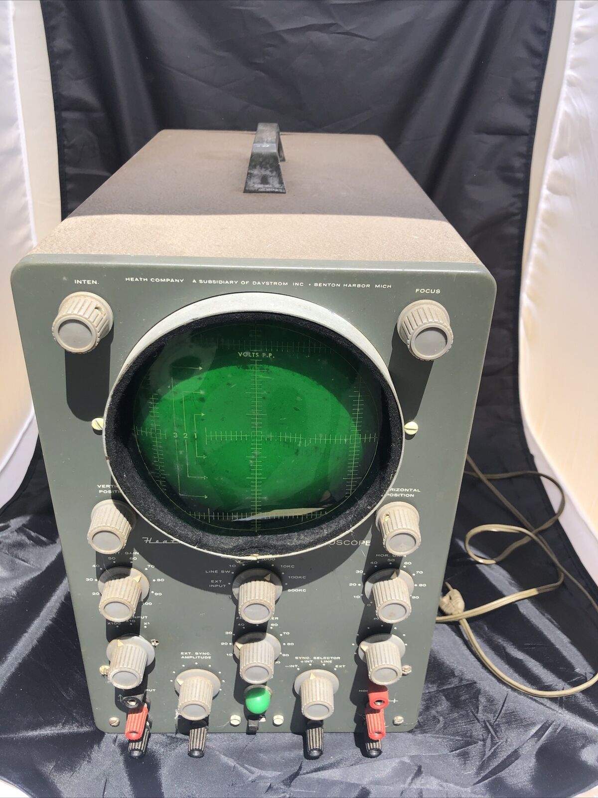 HeathKit Laboratory Oscilloscope OScope Vintage Parts Or Repair