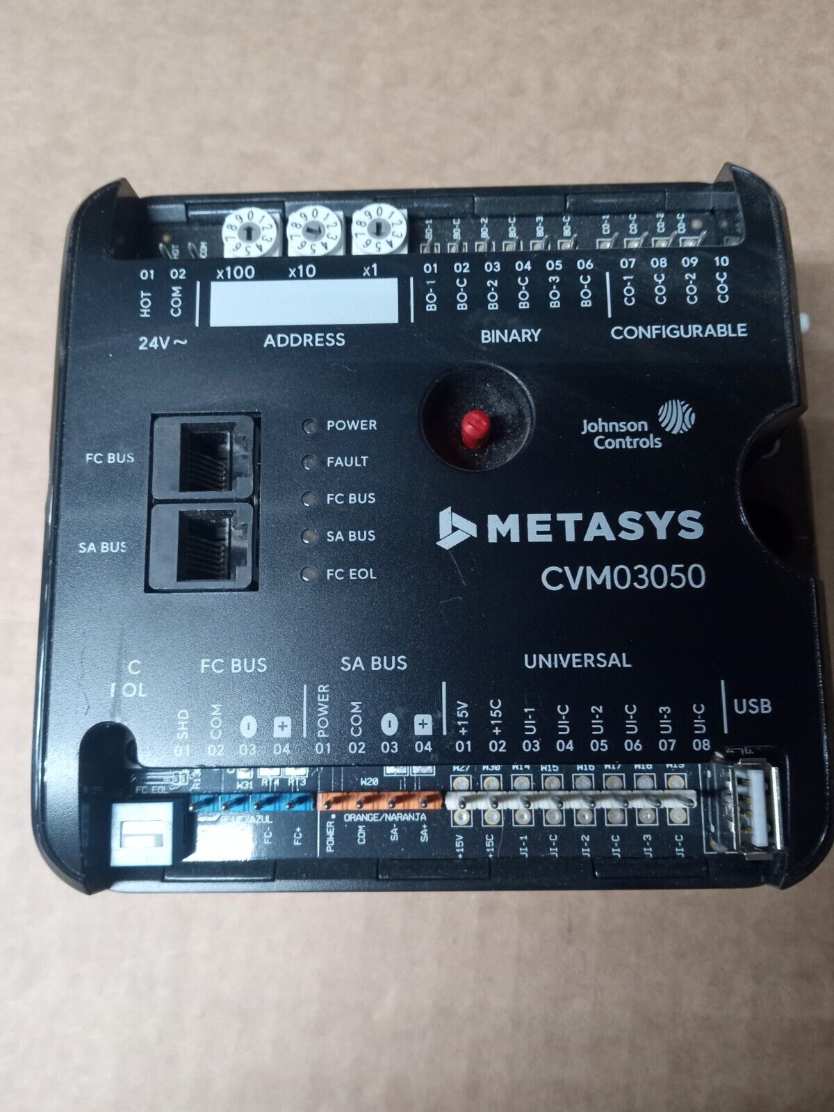Johnson Controls Metasys CVM03050 Vav Box Controller rev (C)