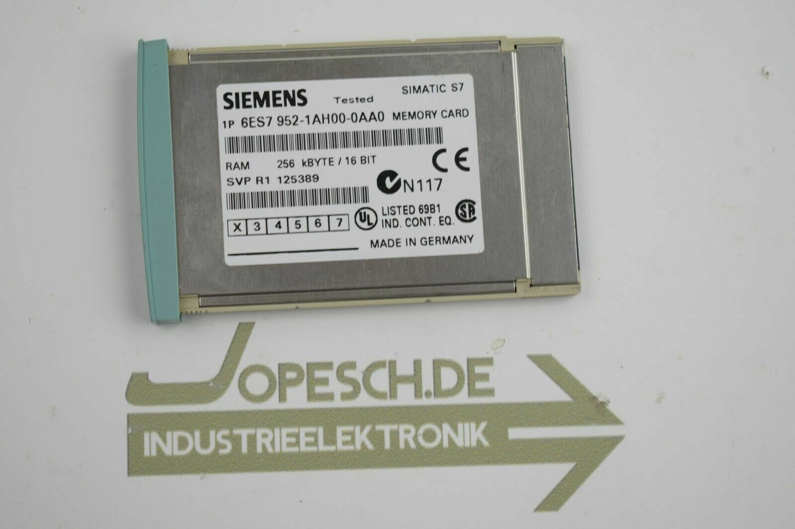 Siemens Simatic S7 Memory Card 256kB 6ES7 952-1AH00-0AA0 (6ES7952-1AH00-0AA0)