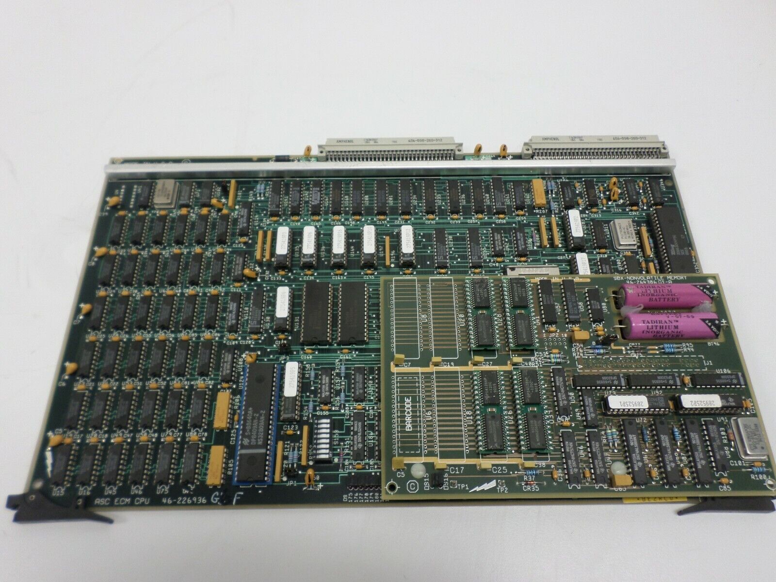GM ASC ECM CPU 46-226936 G6-F & SBX-Nonvolatile Memory 46-264386 G1-A Board