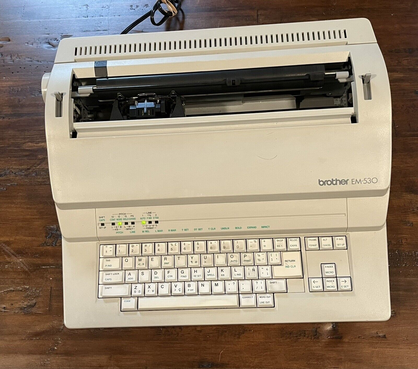 Brother EM-530 Electronic Typewriter Word Processor Model BEM-530 PARTS ONLY